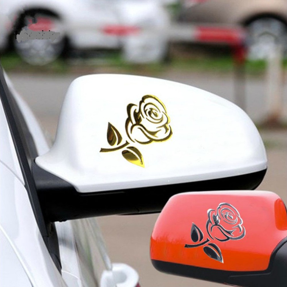 Miếng dán Sticker hoa hồng nổi 3D