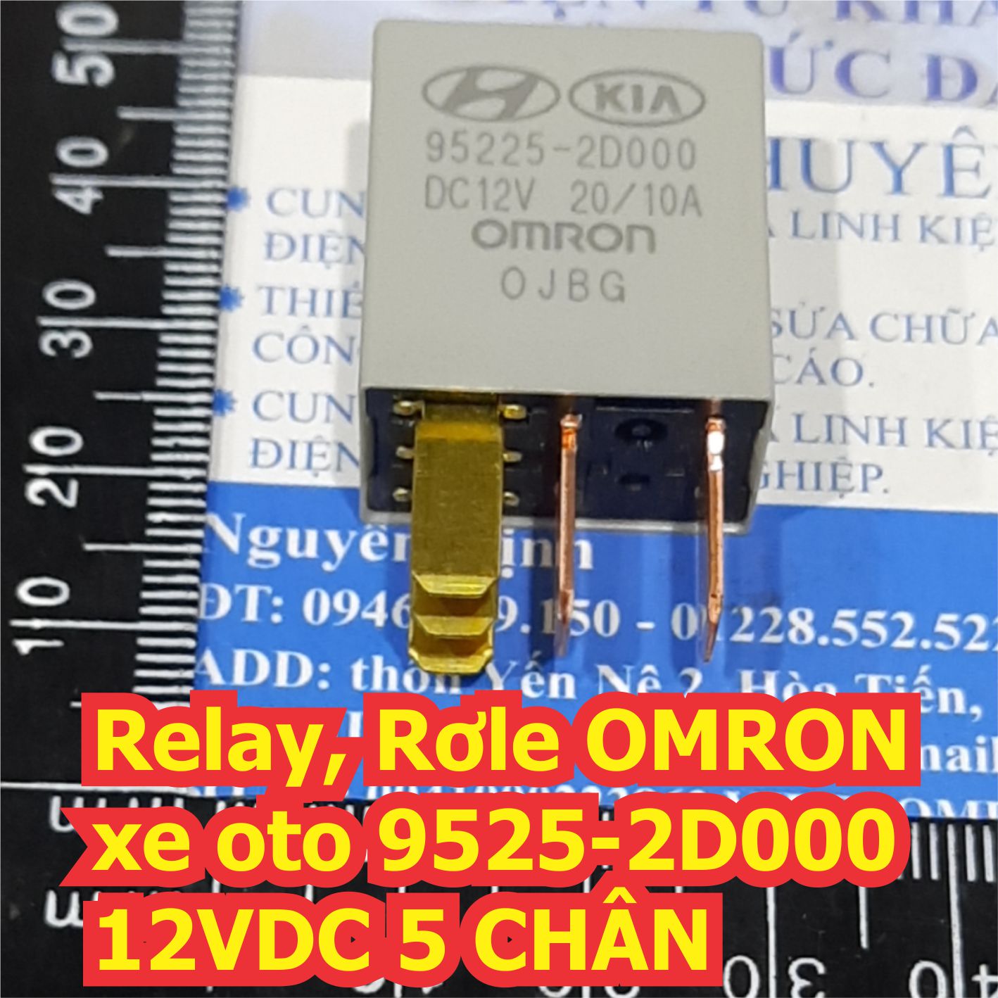 Relay, Rơle OMRON xe oto 95225 2D000 12VDC 5 CHÂN kde6439