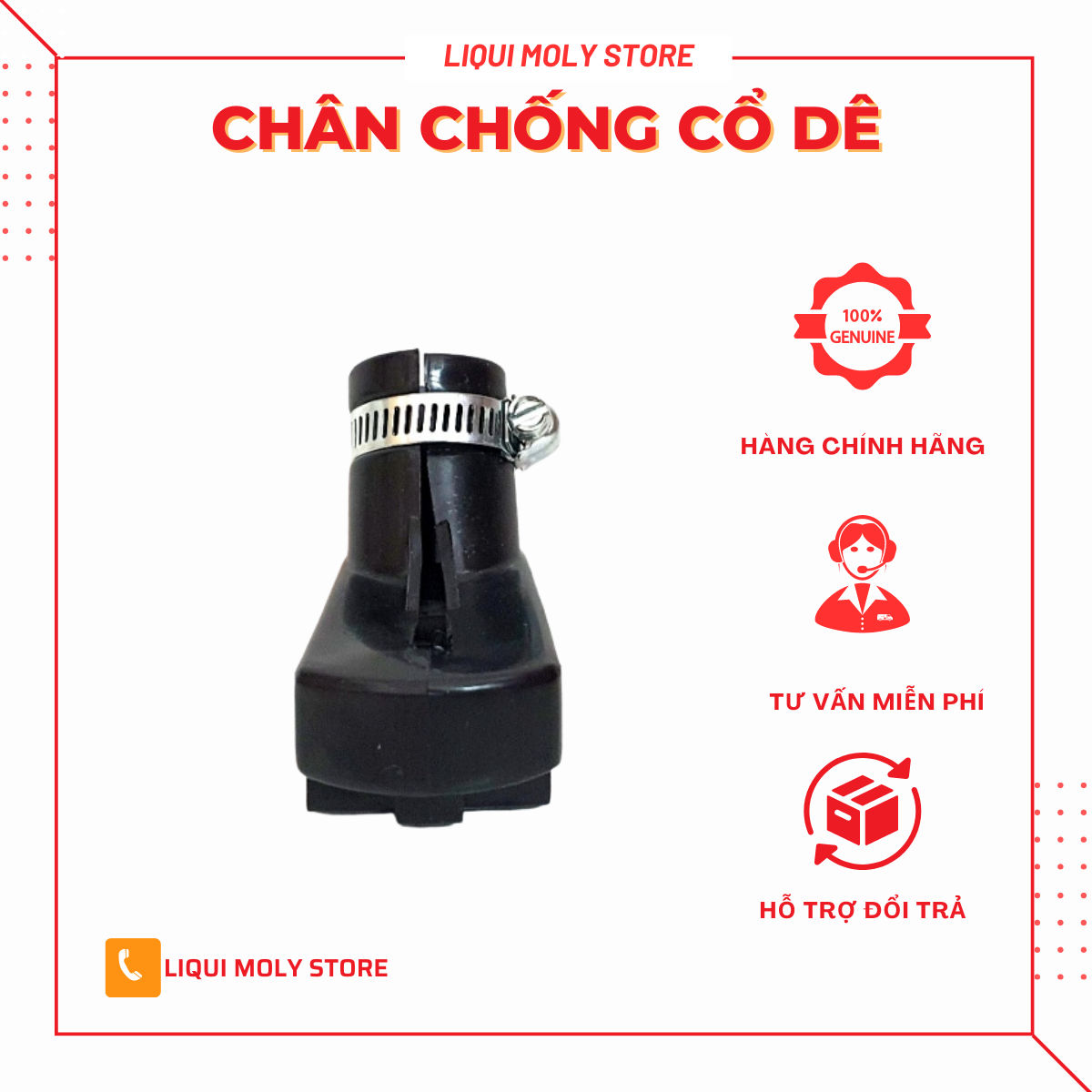 Bọc Chân Chống Nghiêng Xe Máy Lucky