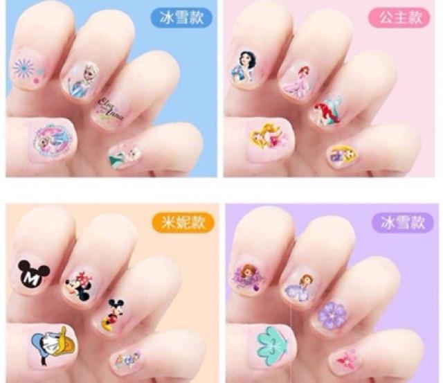 Combo 5 Vỉ Sticker dán móng tay cho bé