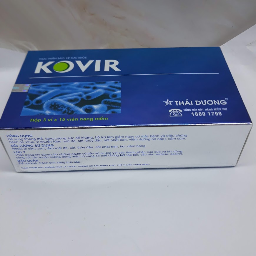 KOVIR hộp 3 vỉ x 15 viên