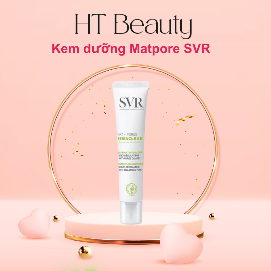 Kem dưỡng kiềm dầu giảm mụn SVR Mat+Pores và Active Gel