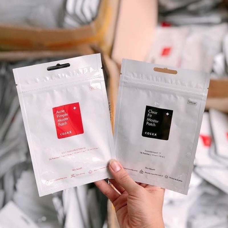 Miếng Dán Mụn Cosrx Acne Pimple Master Patch 24 Miếng Màu Đỏ | Hút Mụn Clear Fit Master Patch 18 Miếng Màu Đen (Mã 36)