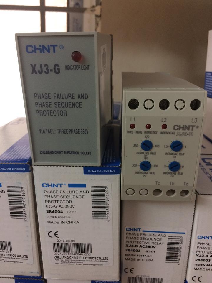 Rơle bảo vệ điện áp 3 pha Chint XJ3-D