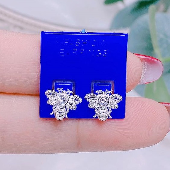 Bông tai hình bướm chất liệu bạc s925 MS35d
