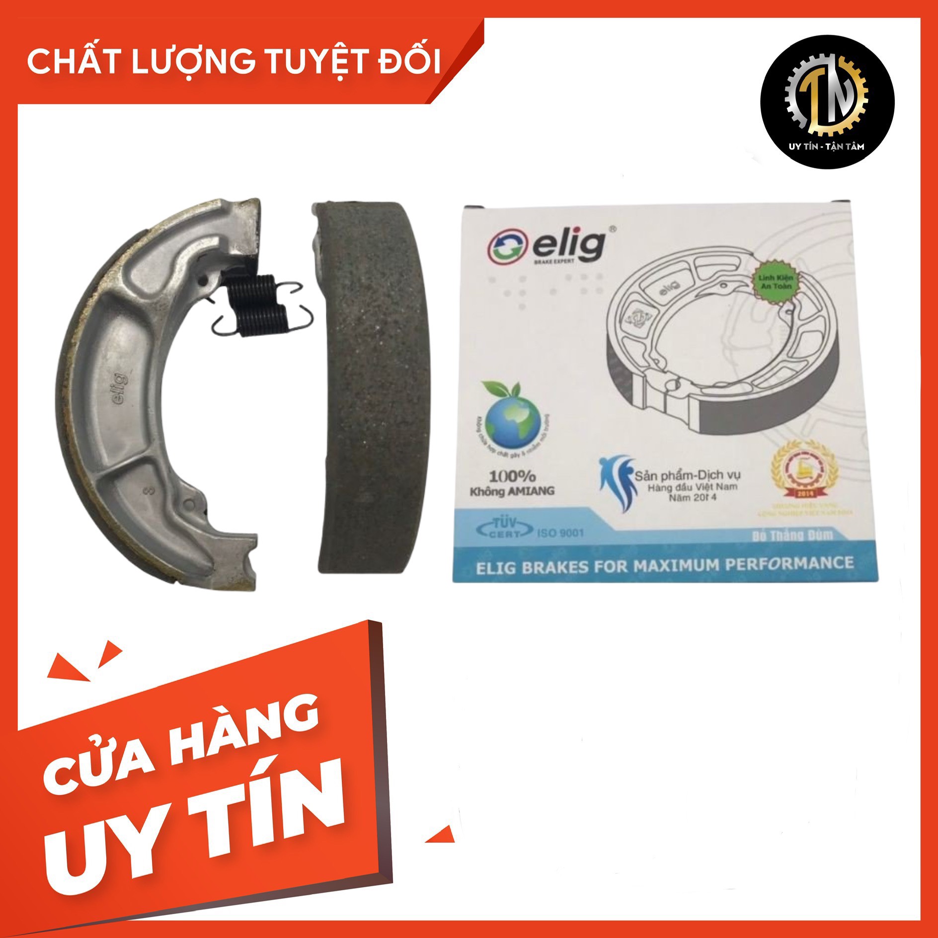 Bố thắng sau ELIG AirBlade, Click, Lead, SCR, PCX, Sh Mode, Vision, AirBlade 110/125, Scoopy (Model: SCM-H18)