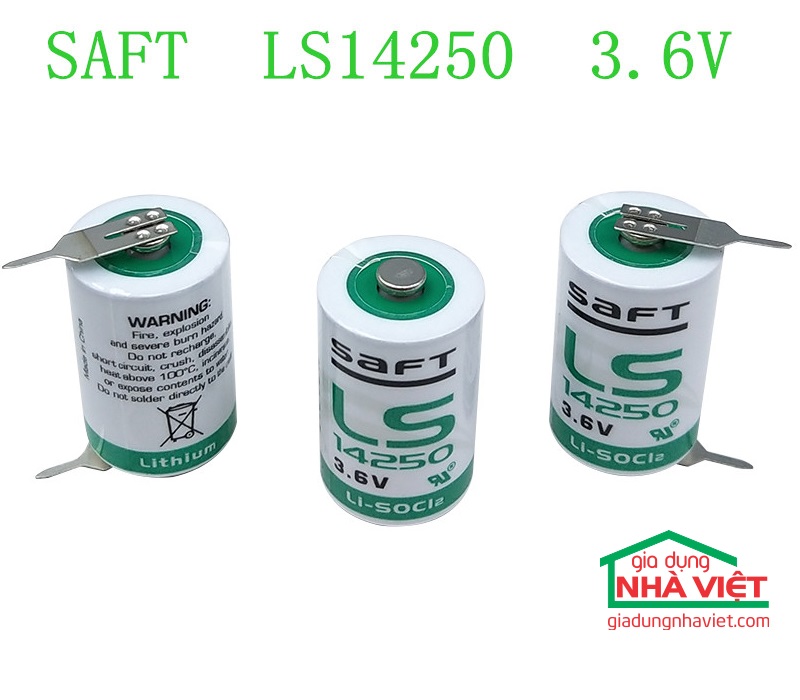 Pin SAFT LS14250 3.6V 1/2AA hàn chân