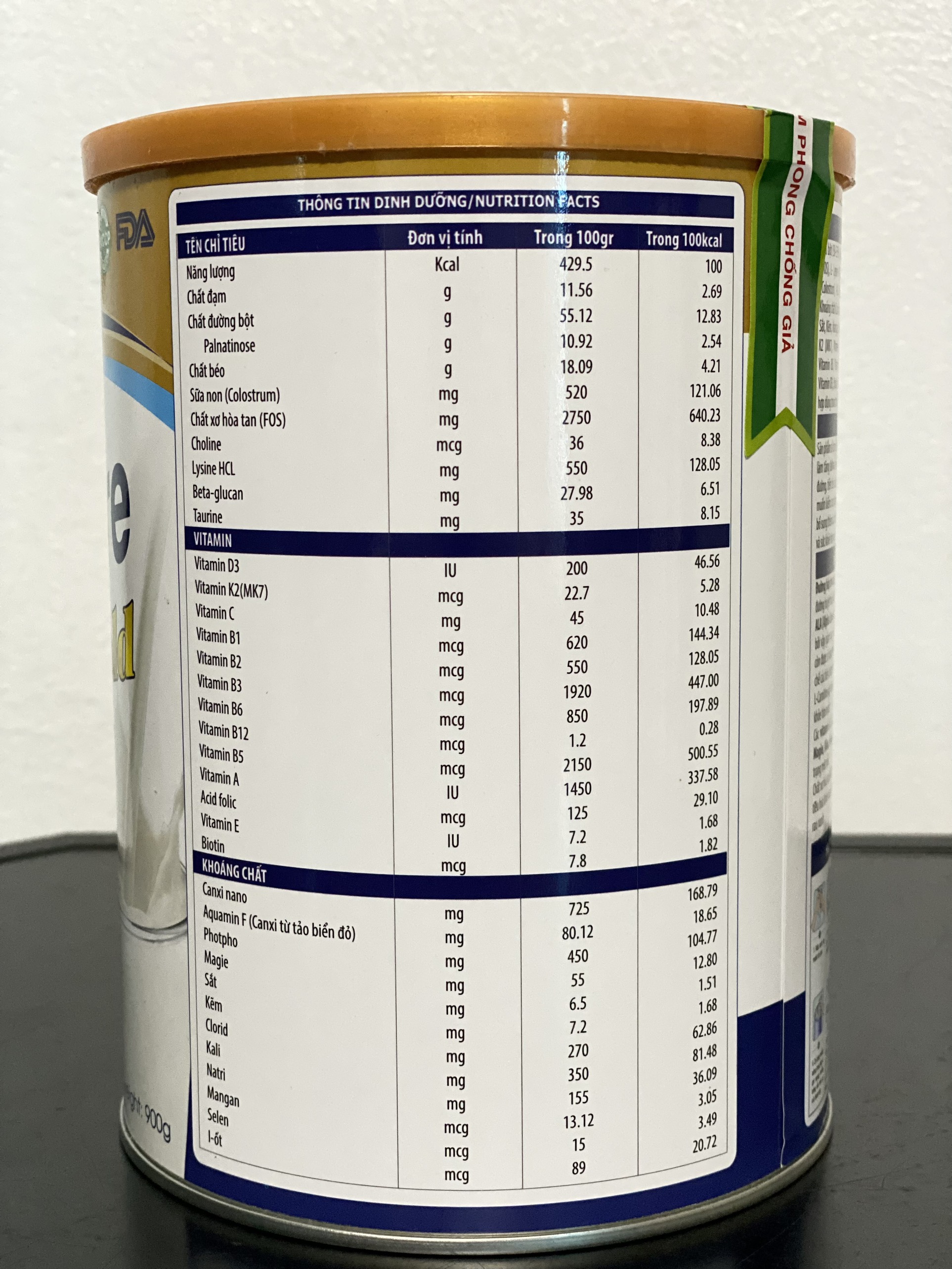 Dibabets gold powder milk 900gr