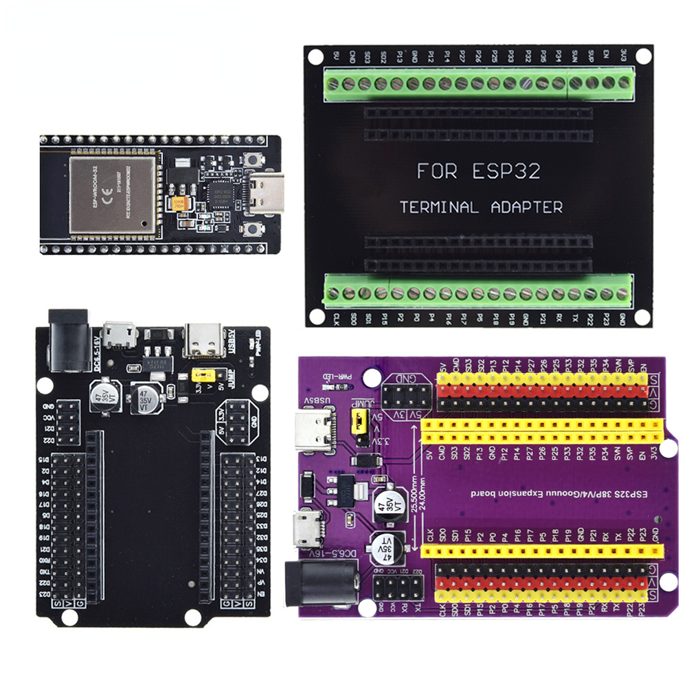 ESP32 Development Board TYPE-C/MICRO USB CP2102 WiFi+Bluetooth Dual Core ESP32-DevKitC-32 ESP-WROOM-32 Expansion Board 38PINS