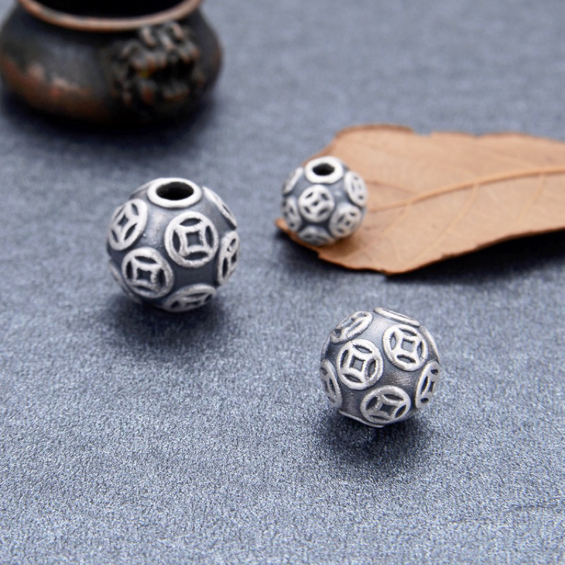 [S925] Charm bi bạc kim tiền - MH160