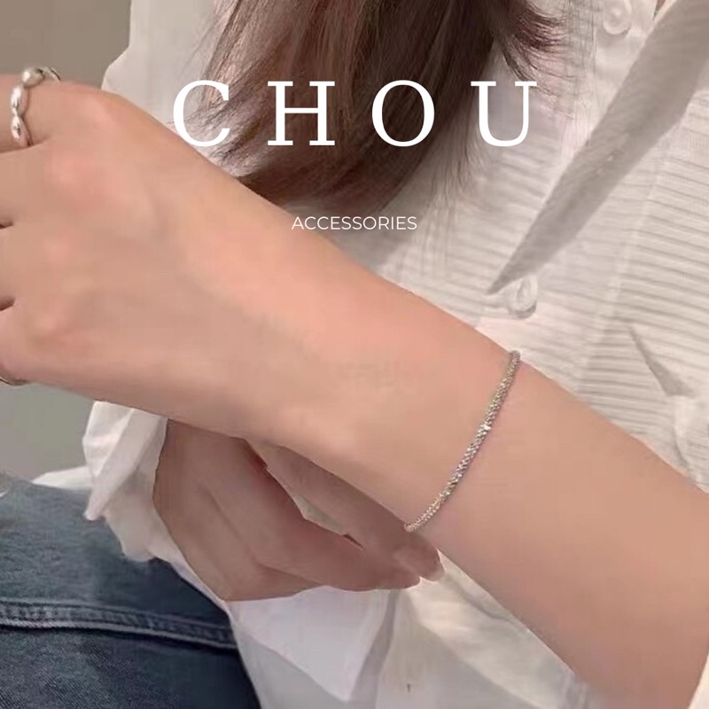 Lắc Tay Trơn Basic Lấp Lánh | CHOU ACCESSORIES |