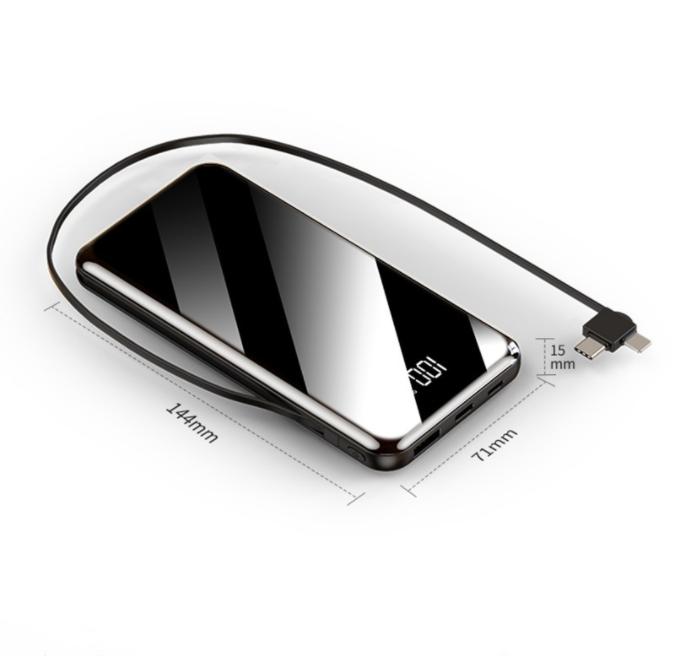 - PIN DỰ PHÒNG LCD MẶT GƯƠNG CÓ HIỂN THỊ 30000MAH - PIN SẠC DỰ PHÒNG NHỎ GỌN TIỆN LỢI 2 CỔNG SẠC - CỤC SẠC DỰ PHÒNG SẠC NHANH CHO MỌI DÒNG ĐIỆN THOẠI Dũng