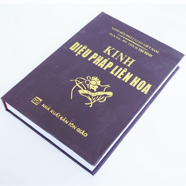 Sách - Kinh Diệu Pháp Liên Hoa (Bìa Da)