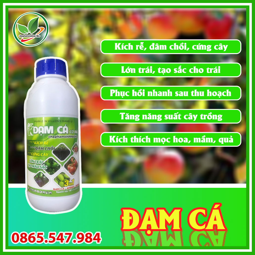 Phân đạm cá đậm đặc hữu cơ sinh học Bio. Chai 1 Lít