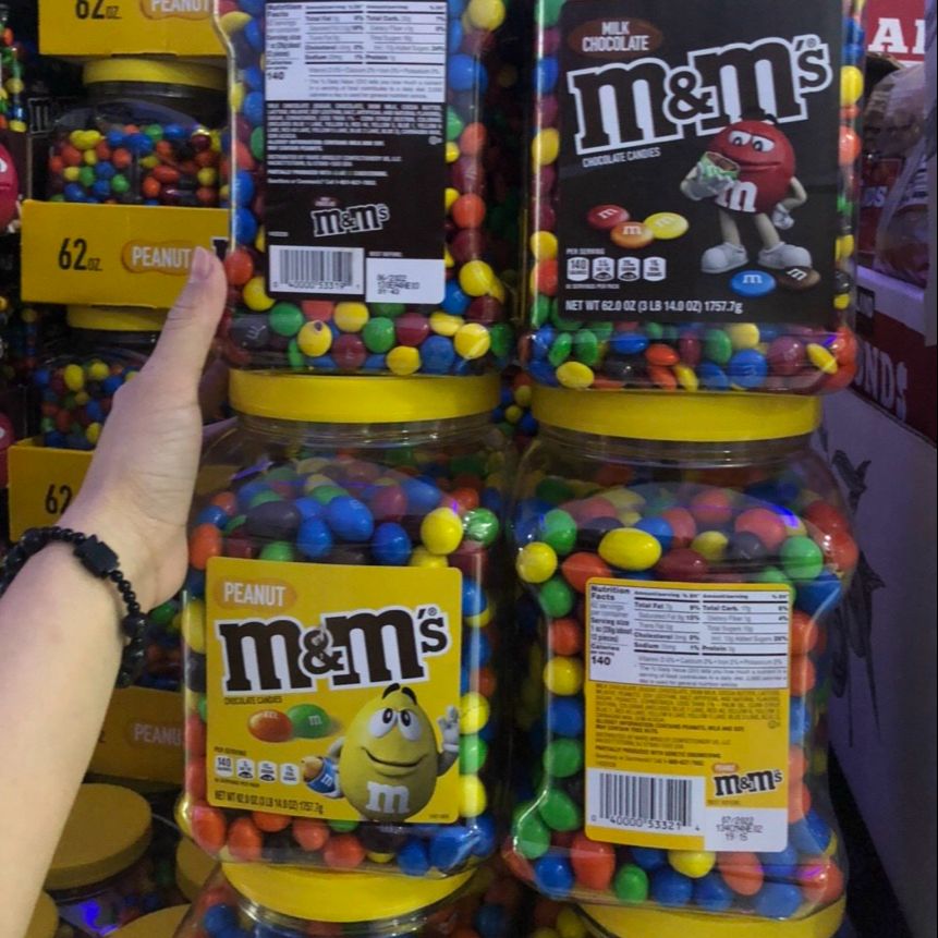 [Hủ 1.75KG] Kẹo Socola M&M Mỹ - Date T7/2022