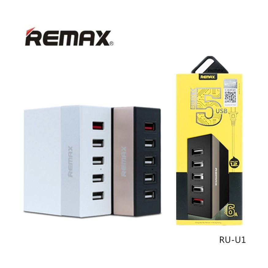 Củ sạc 5 cổng usb remax ru - u1 chính hãng bảo hành 6 tháng