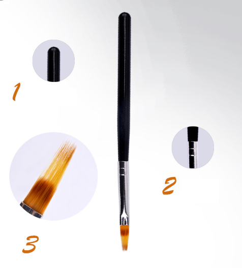 Cọ xước ombre cán gỗ