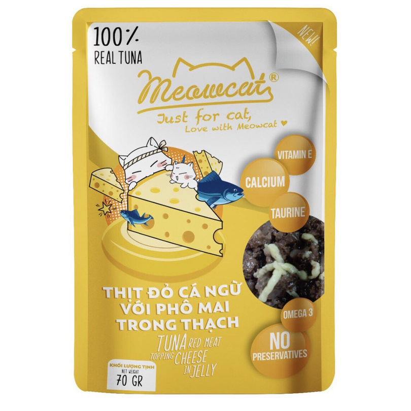 [NEW] Pate Cho Mèo Meowcat Gói 70gr – Nhiều Vị - [Nông Trại Thú Cưng]