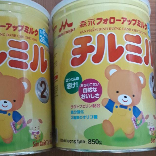 Sữa Morinaga Chimil số 2 850g (6 - 36 tháng)