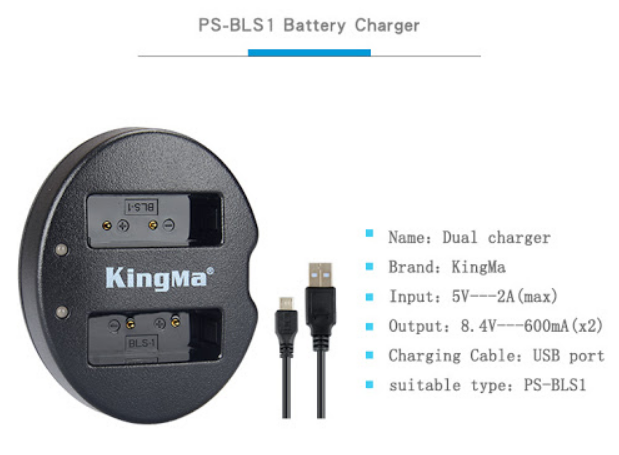Sạc đôi Kingma BLS1/ BLS5