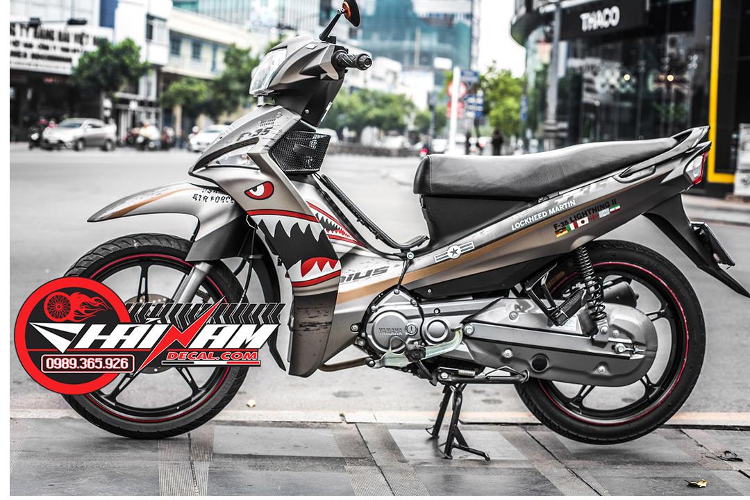Tem Trùm Sirius Fi Cá Mập Nhám Bạc