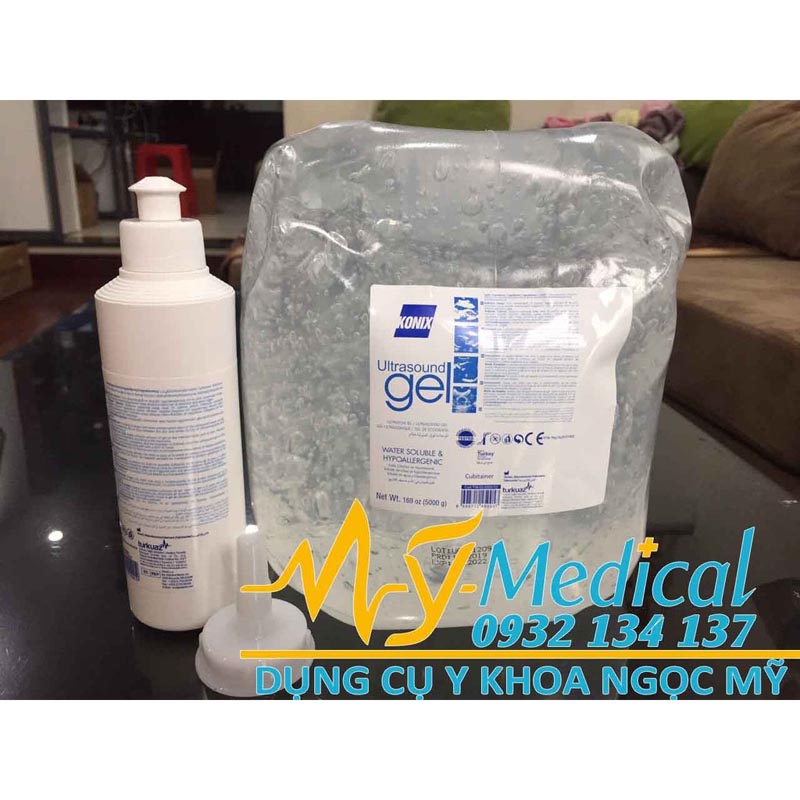 Gel y tế siêu âm Konix ( Gel spa triệt lông)