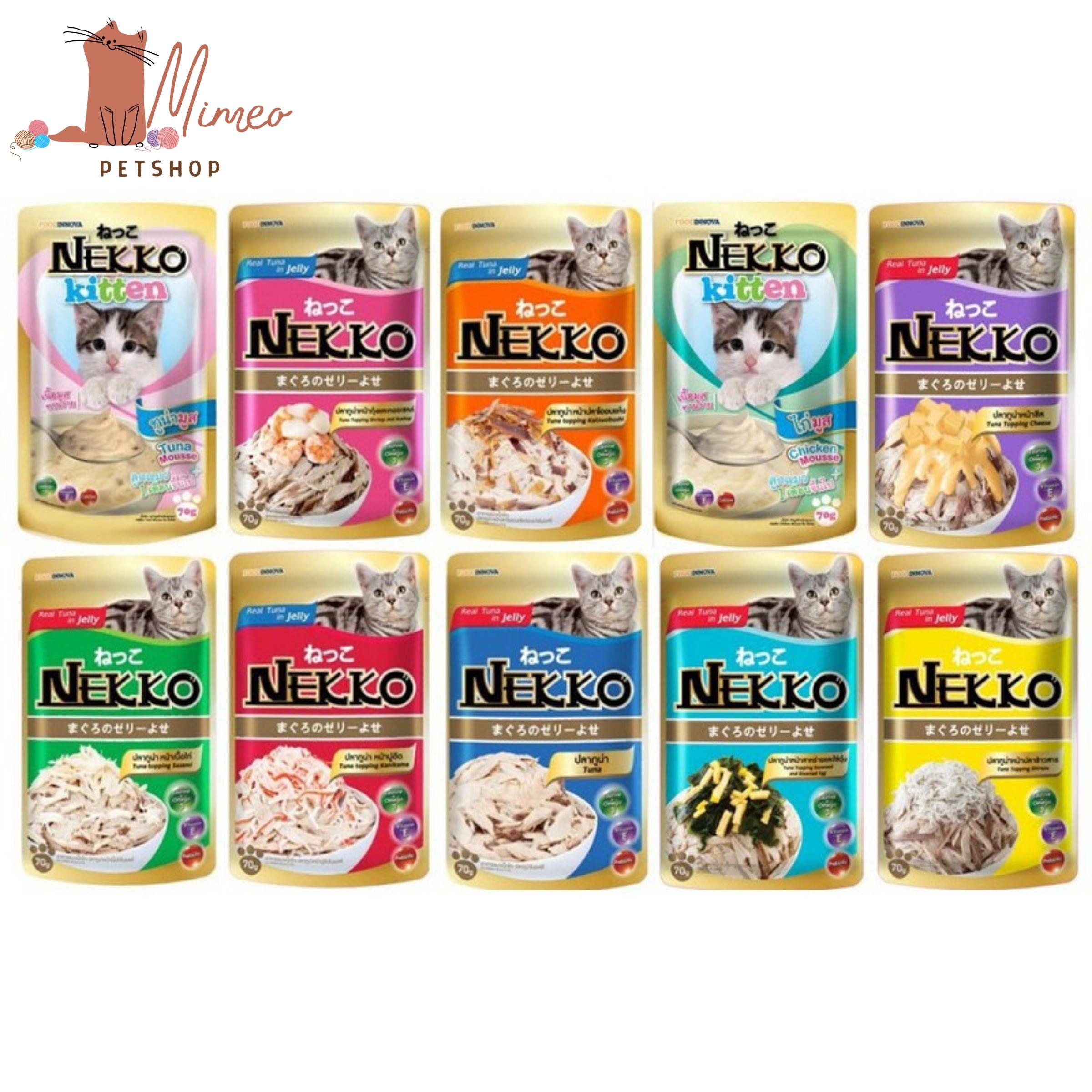 Pate Nekko cho mèo dạng gói (Hàng nhập Thái)