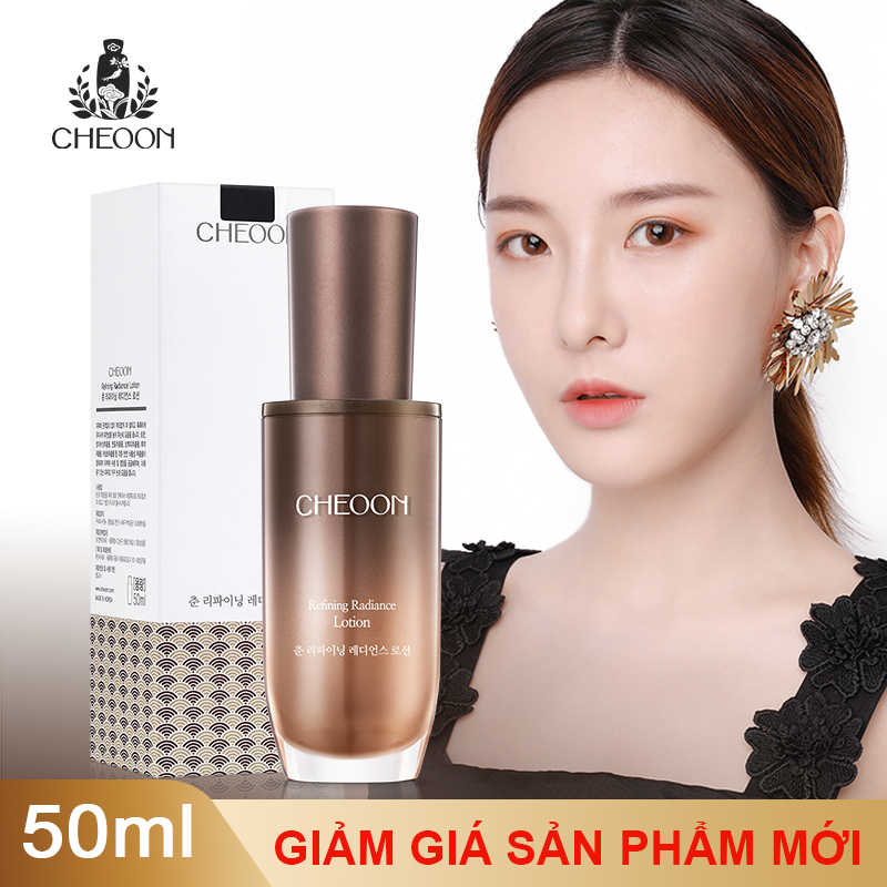 Lotion sữa dưỡng da mặt giữ ẩm, xóa nếp nhăn, chiết xuất linh chi và thảo dược thiên nhiên CHEOON- Refining Radiance Lotion- 50ml