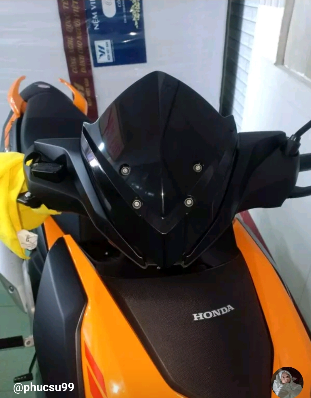 Mão pha lê 4 lổ đầu sói xe WINNER X V2 2019-2021