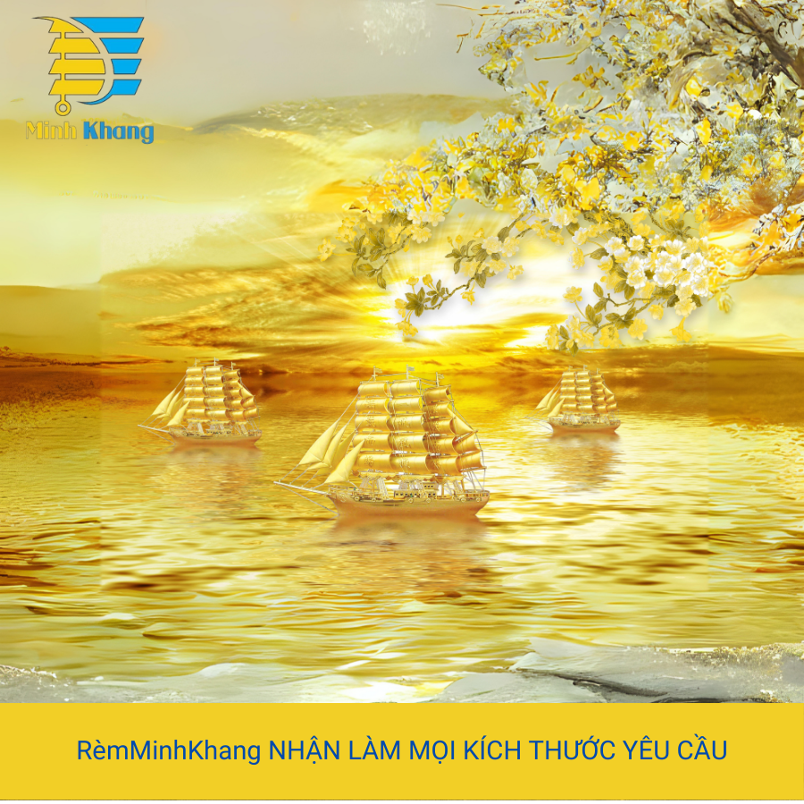 Rèm Cuốn Intranh Phong Cảnh Cản Sáng Cản Nắng 100%