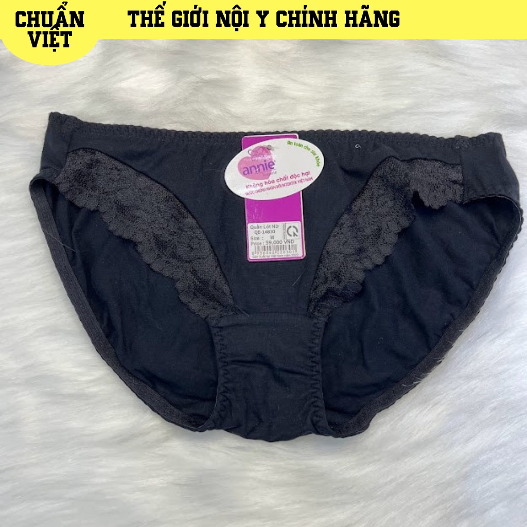 Quần Lót Nữ Cotton Phối Ren ANNIE QE-14830