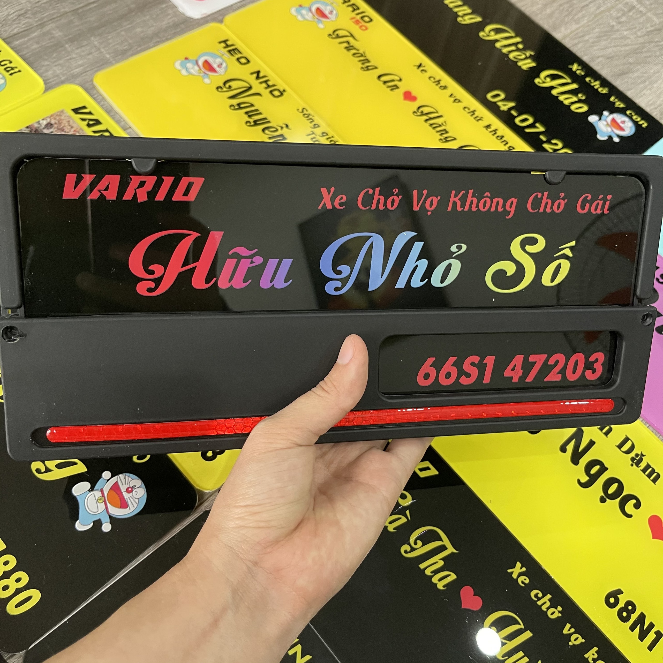 Bảng tên xe máy kiểu Indo full phụ kiện