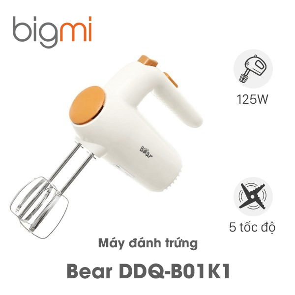Máy đánh trứng, đánh bột cầm tay chính hãng Việt Nam Bear DDQ-B01K1