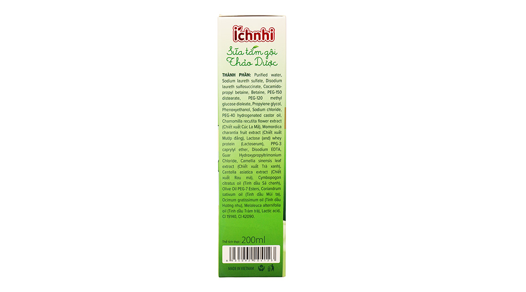 Sữa tắm gội thảo dược Ích Nhi