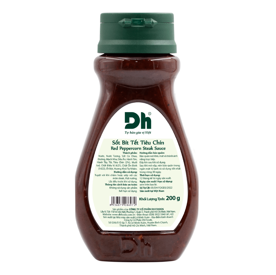 Sốt Bít Tết Tiêu Chín Dh Foods (Chai 200gr)