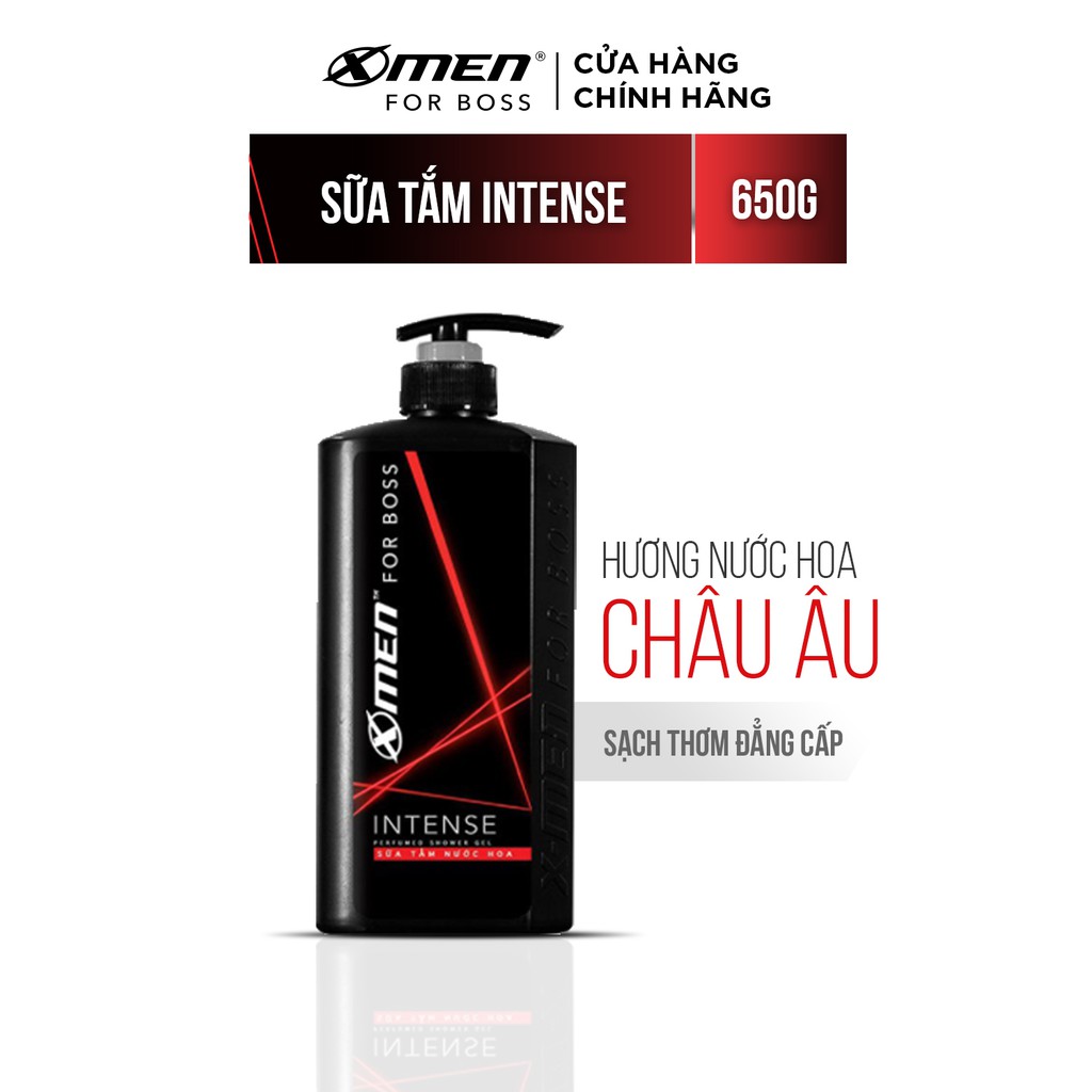 Sữa tắm nước hoa xmen for boss intense 650ml