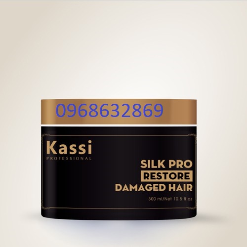 Kem hấp tóc phục hồi hư tổn Kassi Silk Pro Repair 300ml