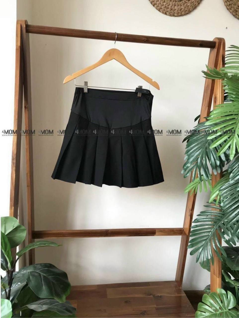 Chân váy bầu xếp ly hàng đẹp (có quần trong)