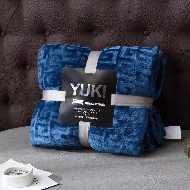 Chăn lông cừu ultimate xanh loại đẹp mẫu 2019