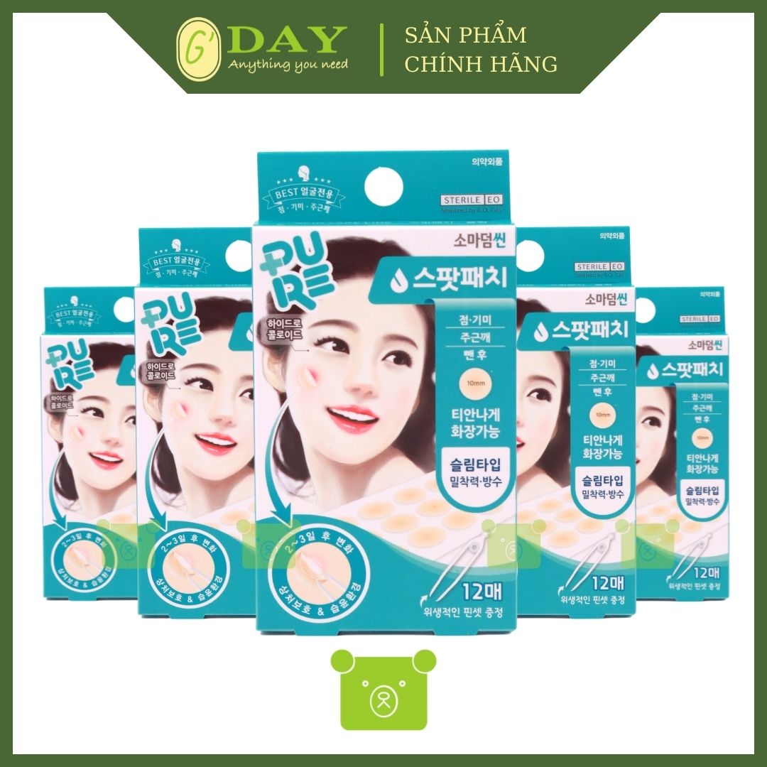 Combo 5 Miếng Dán Mụn Somaderm 12 ( Hộp 12 Miếng)