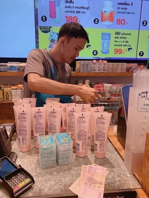 ? VASELINE 50X hàng siêu thị Thái Lan