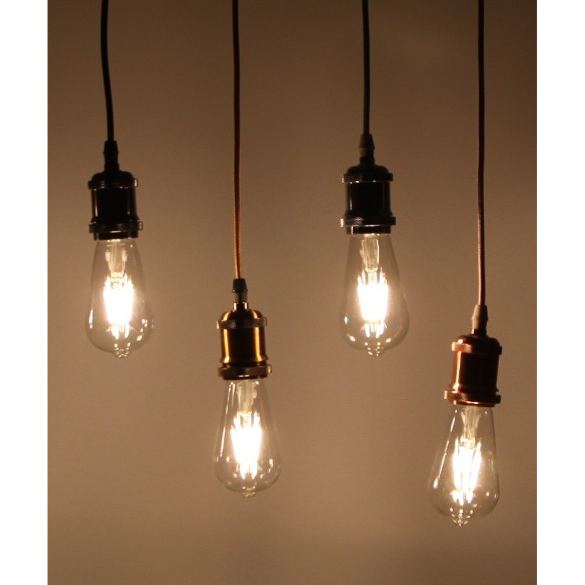 Dây đèn thả cổ điển bóng đèn trang trí Edison ST64 6W
