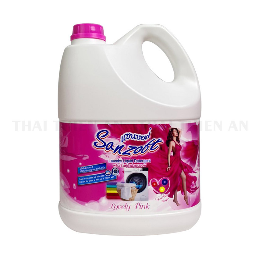 Giặt xả đậm đặc Thái Lan SANZOFT ngát hương bền lâu - can 3500ml