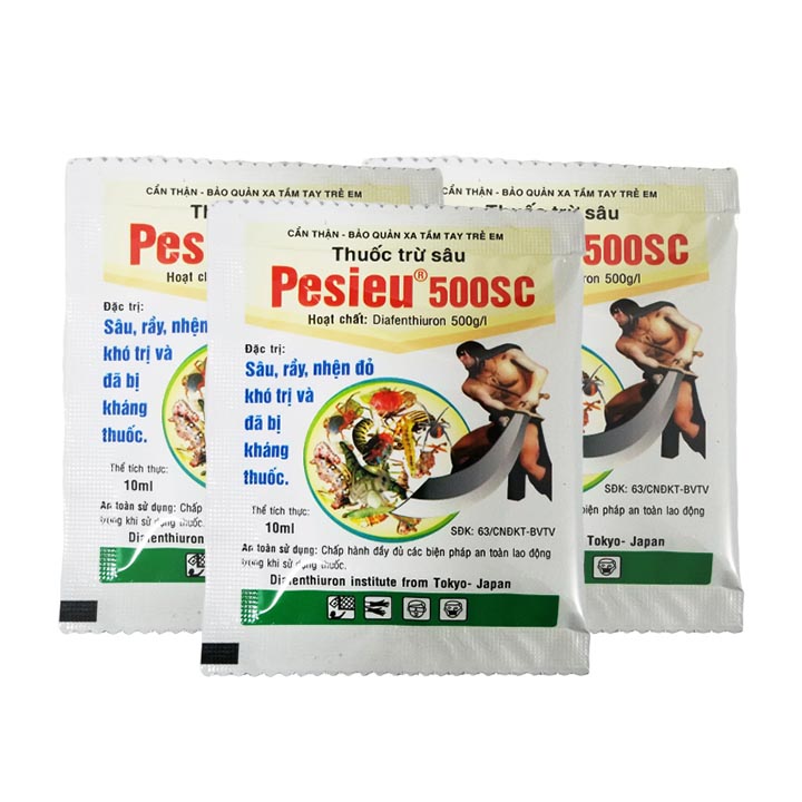 Thuốc trừ sâu rầy, nhện đỏ Pesieu 500SC/10ml COMBO 10 gói