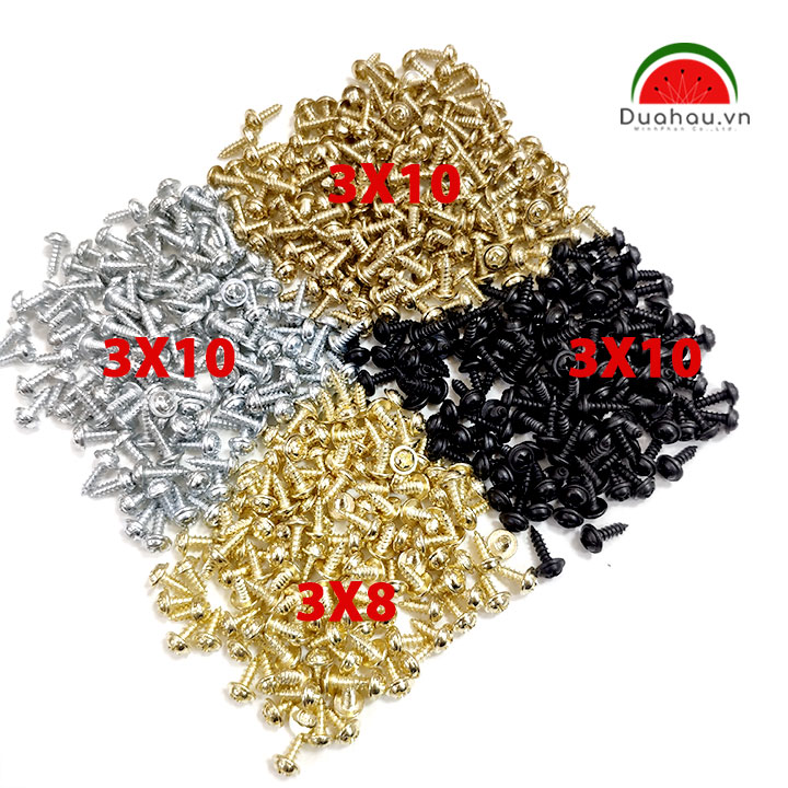[HCM][1 ký] vít dù 3x10 Mm Đầu + loại 1 Nhập Khẩu