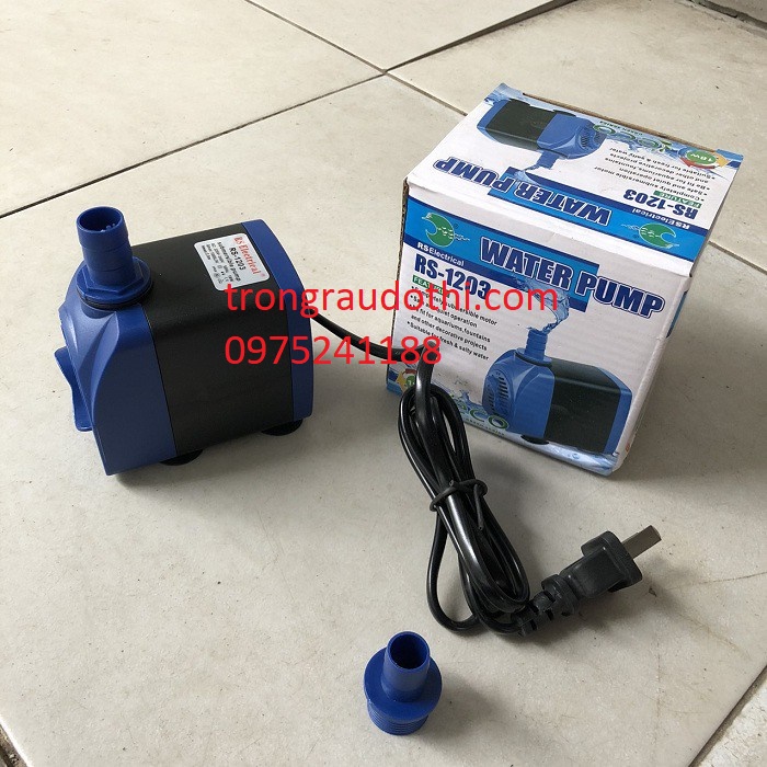 Máy bơm nước bể cá RS-1203, hàng cao cấp nhỏ gọn (18W, 1000L/H)