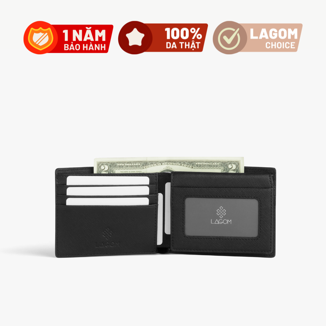 Ví nam LAGOM Da thật - Plus wallet