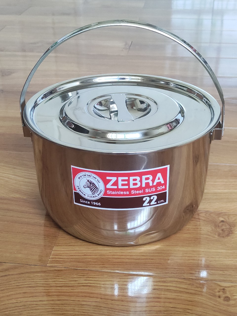 Nồi Inox Zebra Thái Lan Indian Có Quai Xách 20cm 22cm