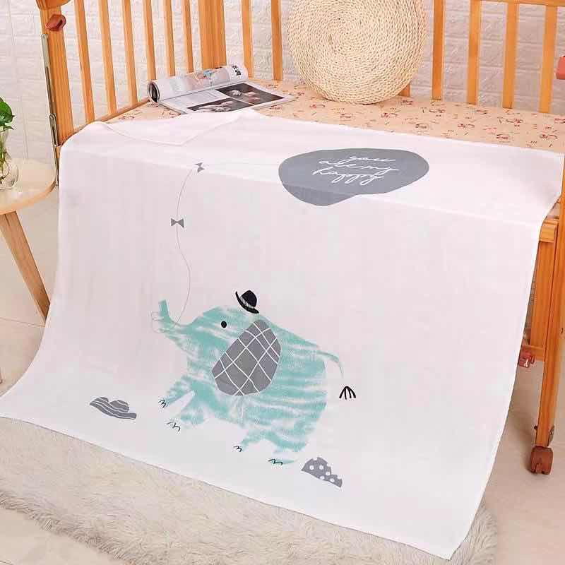 Chăn Lụa cotton Siêu Mềm Mát cho bé yêu