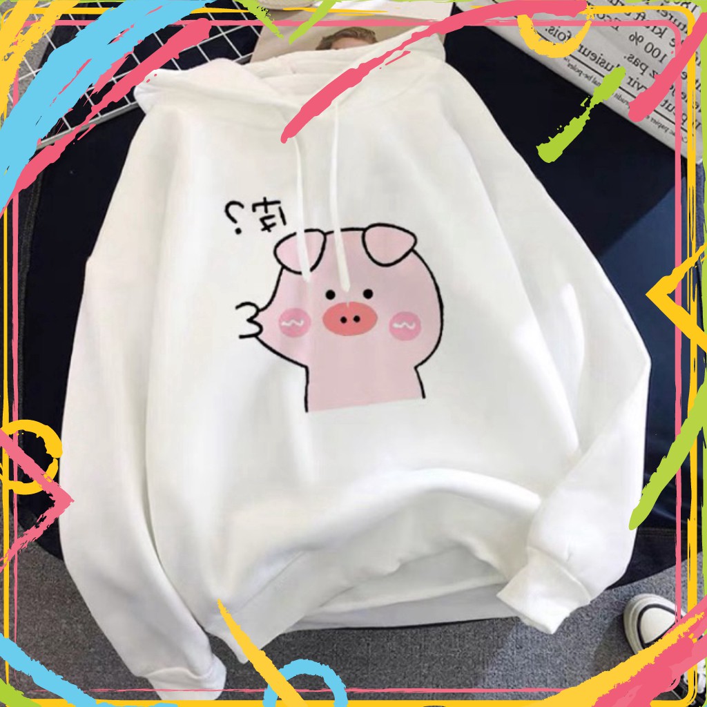 Áo hodie lợn bẹo má Tr&Đ